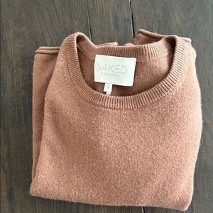 NakedCashmere Women's Crew Neck Sweater - Warm Brown Sz. M